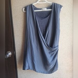 Silk Sleeveles Top 1x Coldwater Creek Mature Office Career Modest Teacher